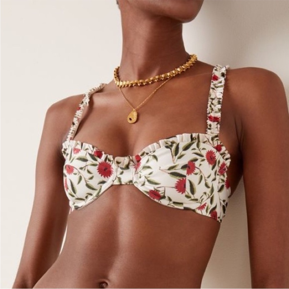 Agua Bendita Women's Vera Hedera-print bikini medium top and large bottom